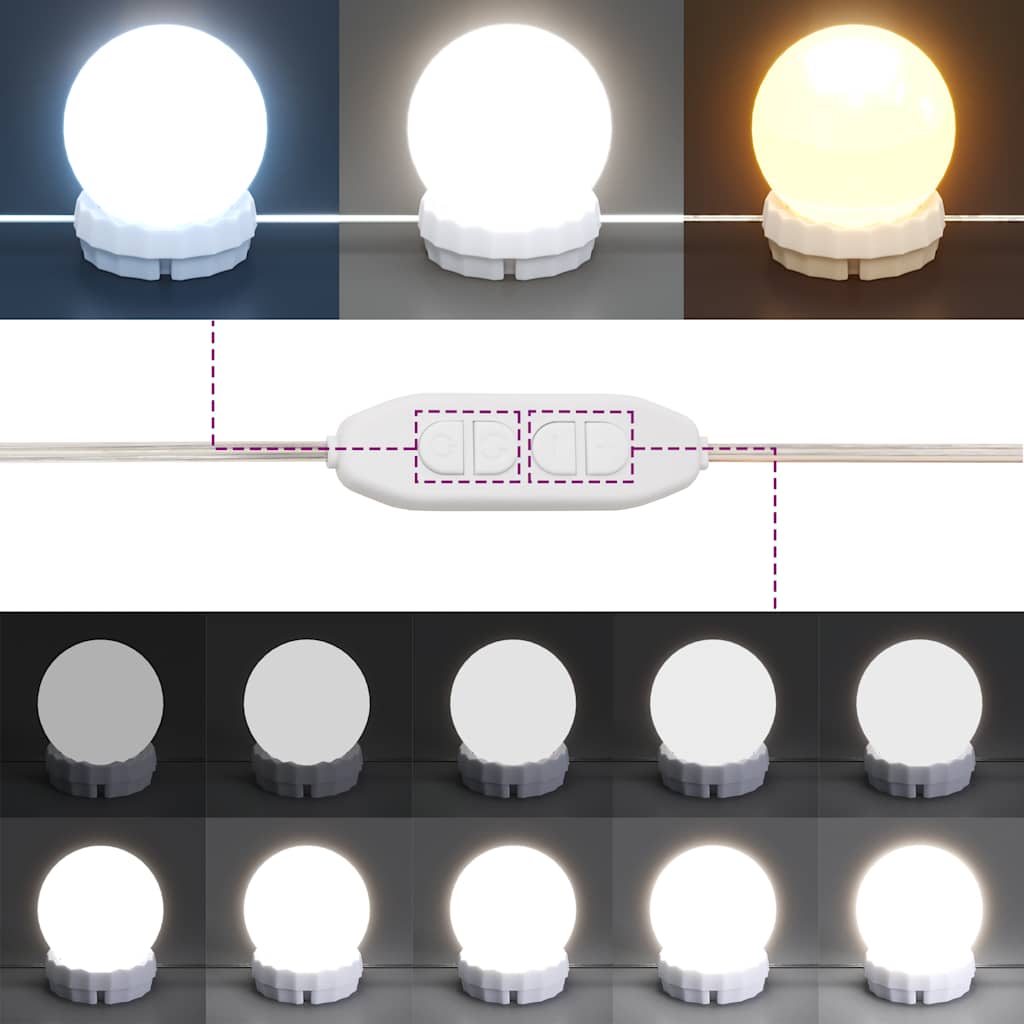Wandspiegel mit LED-Beleuchtung Rund Glas