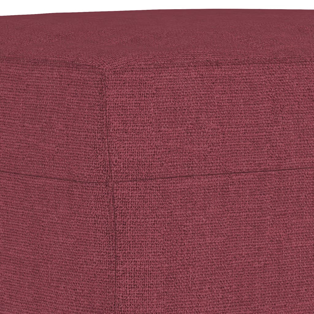 4-tlg. Sofagarnitur mit Kissen Braun Stoff