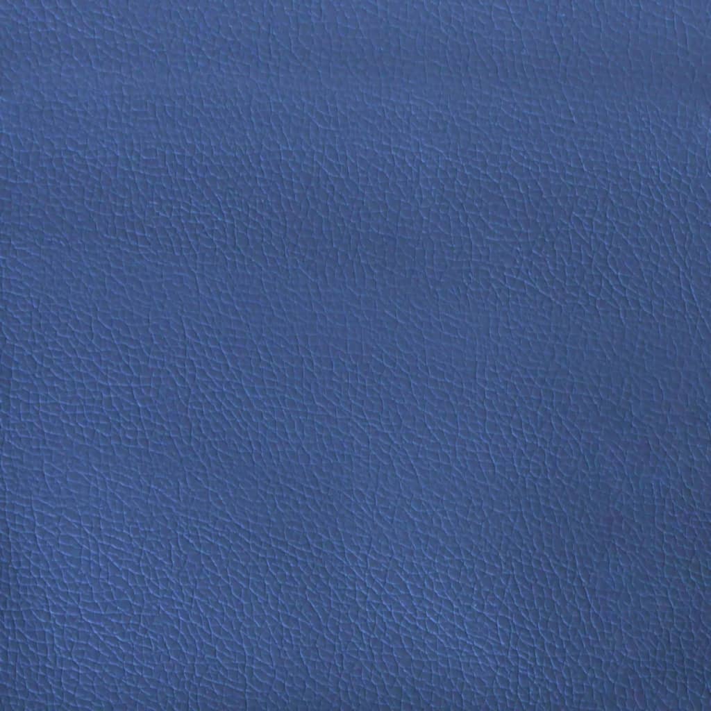 Gaming-Stuhl mit Massagefunktion Schwarz und Blau Kunstleder