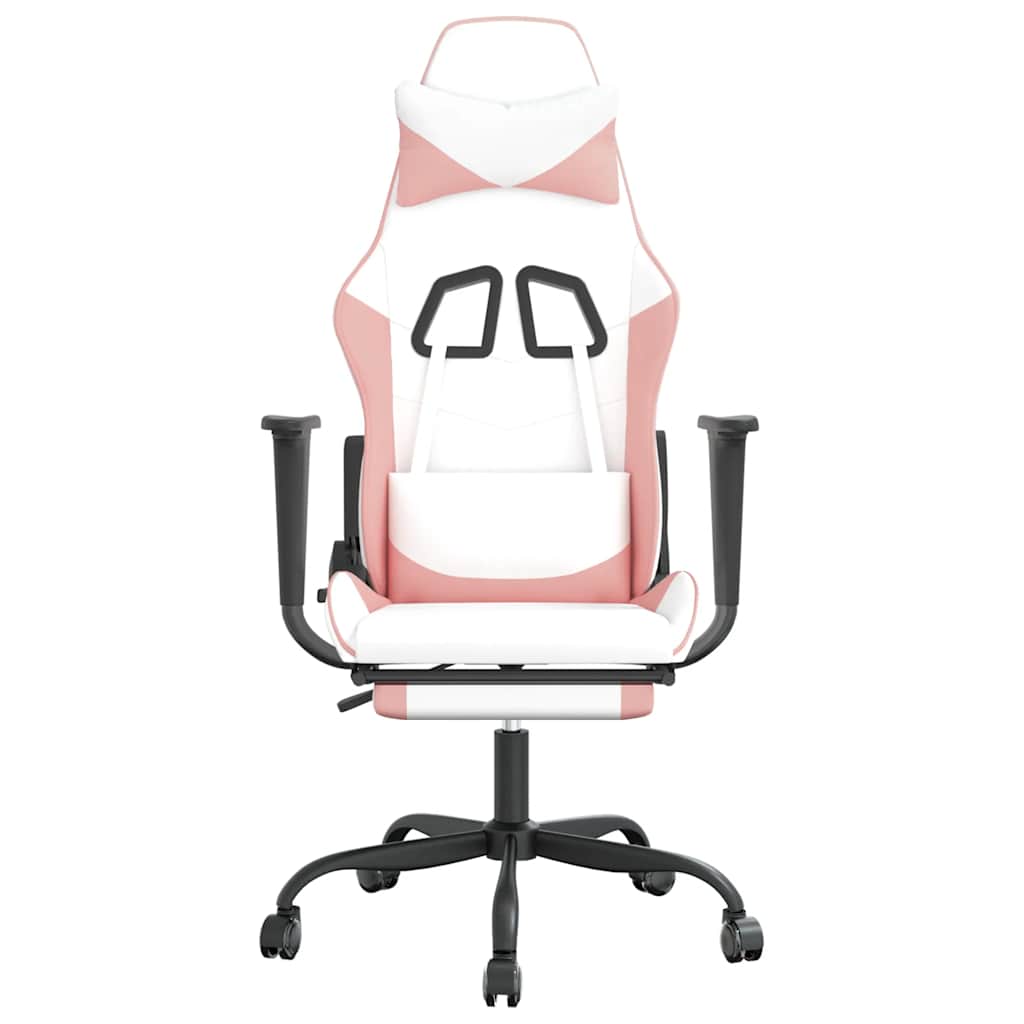Gaming-Stuhl mit Massagefunktion Schwarz und Rot Kunstleder