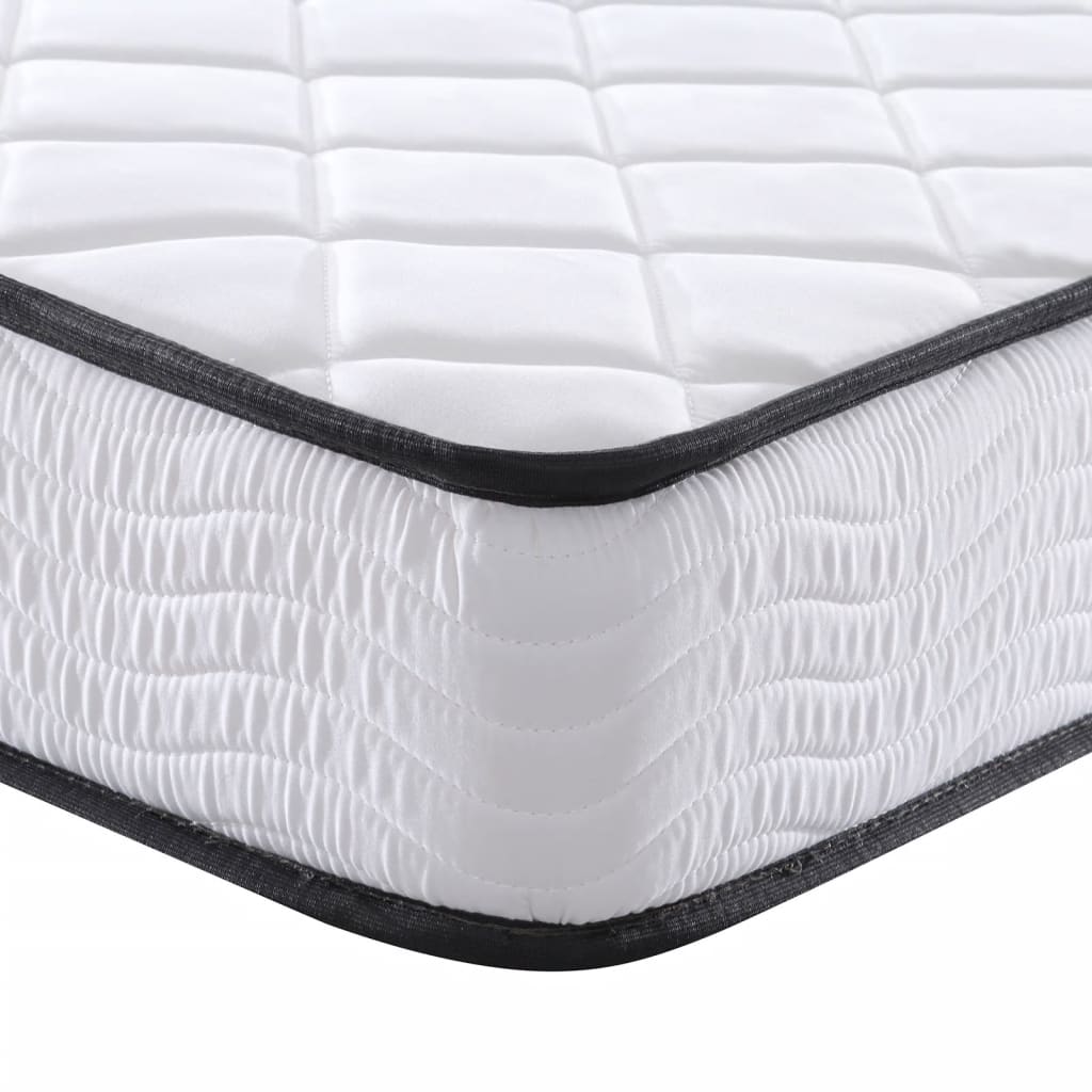 Schaumstoffmatratze für Kind Mittelweich 80 x 160 cm 16 cm Weiß