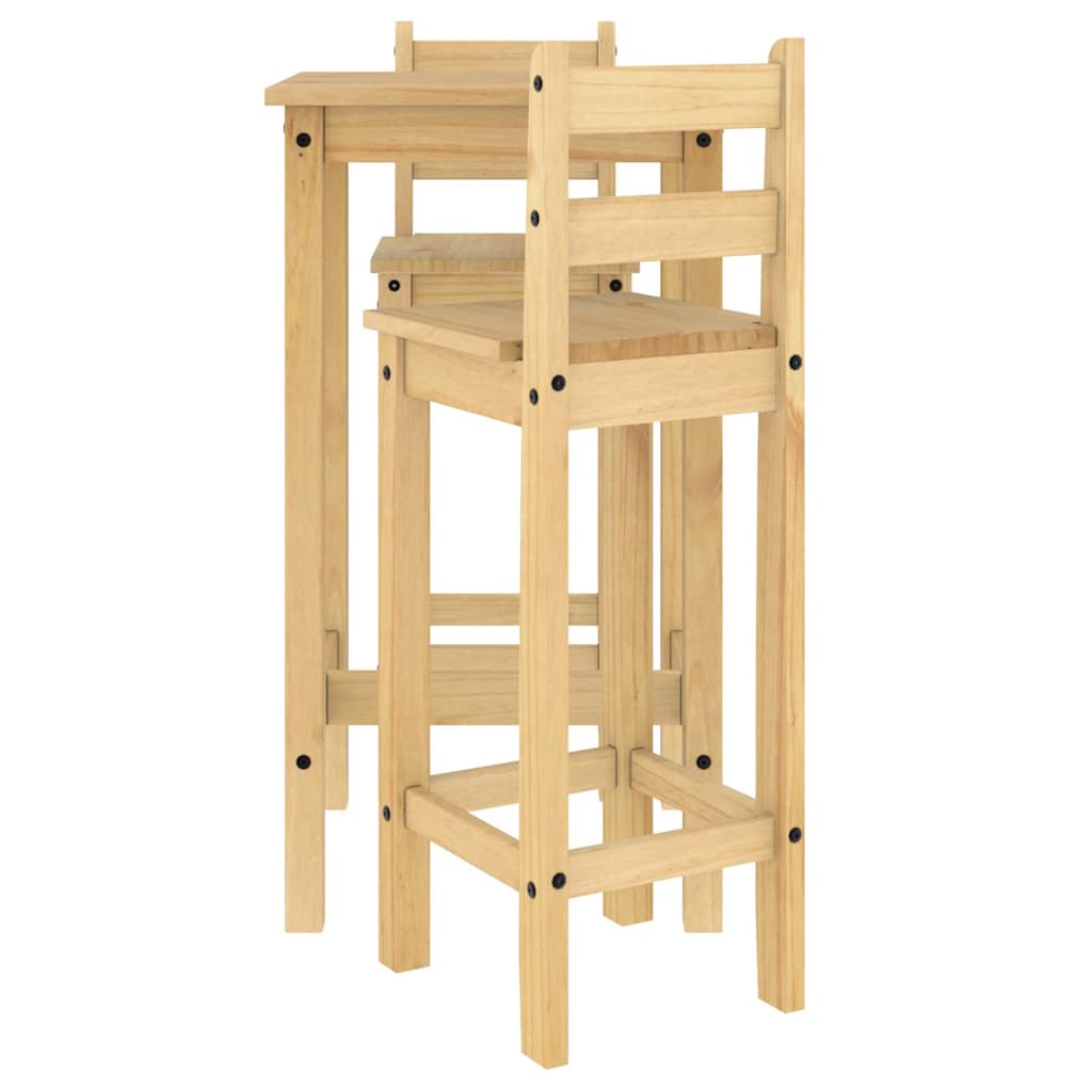 5-tlg. Bar-Set Massivholz Kiefer