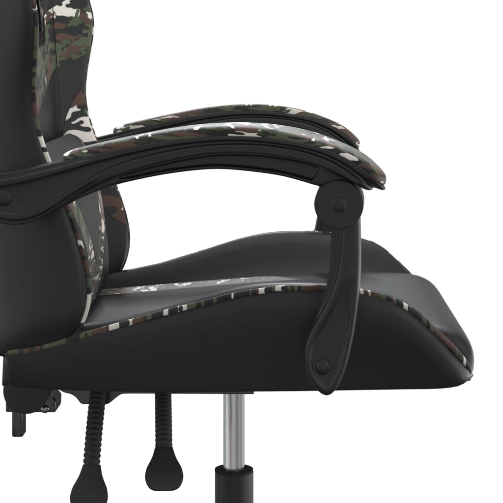Gaming-Stuhl Drehbar Schwarz und Rot Kunstleder
