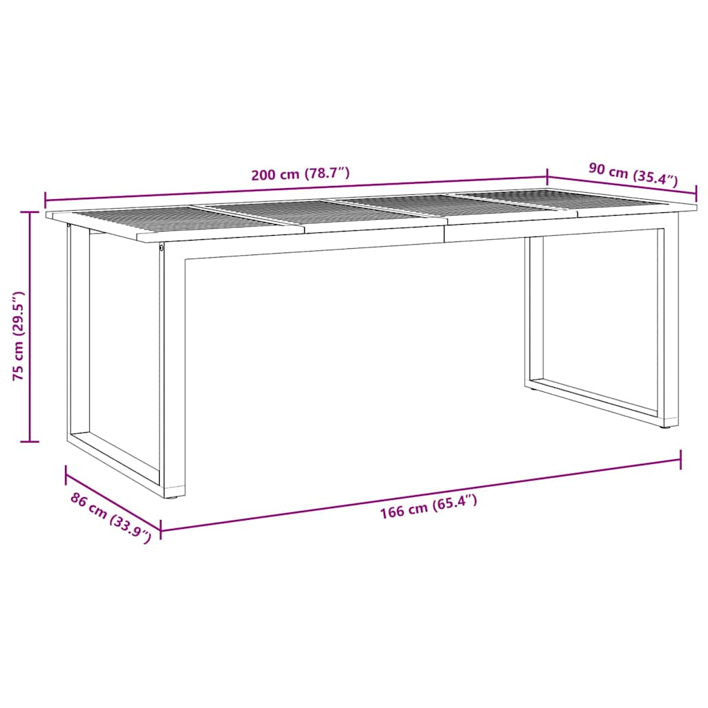 Garten Essgruppe 5 pcs Grau Massivholz Akazie