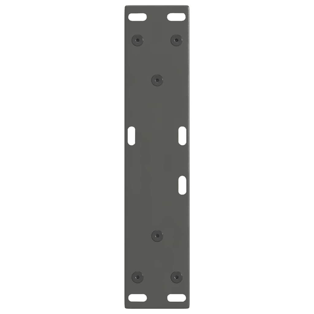 Couchtischbeine V-Form 2 Stück Schwarz 30x(30-31,3) cm Stahl