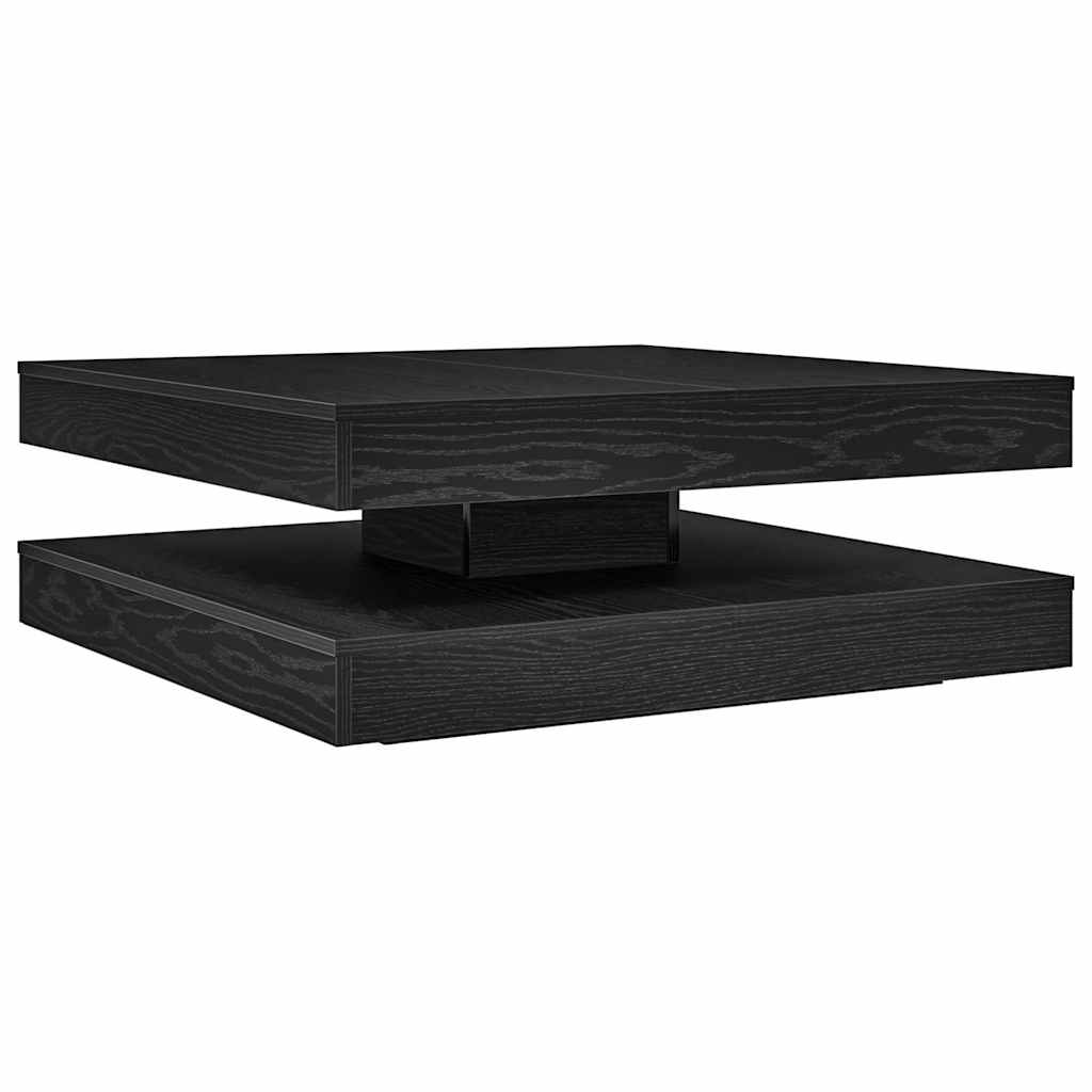 Couchtisch 360-Grad Drehbar Weiß 90x90x34,5 cm