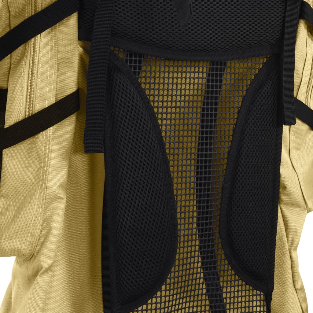 Wanderrucksack Schwarz 60 L Oxford-Gewebe