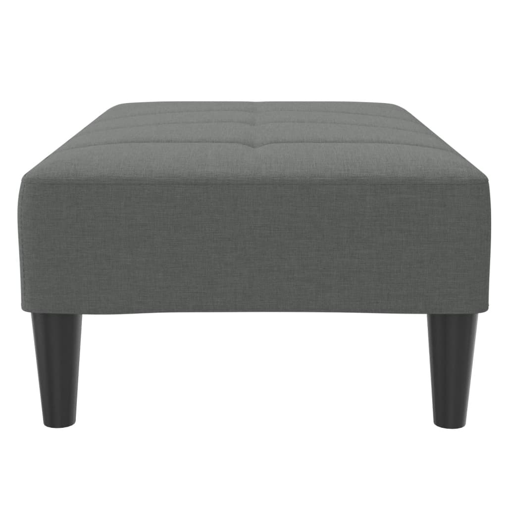 Fußhocker Hellgrau 77x55x31 cm Stoff