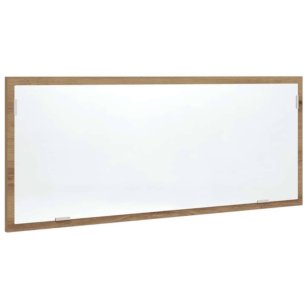 LED-Badspiegel Weiß 100x8,5x37 cm Acryl
