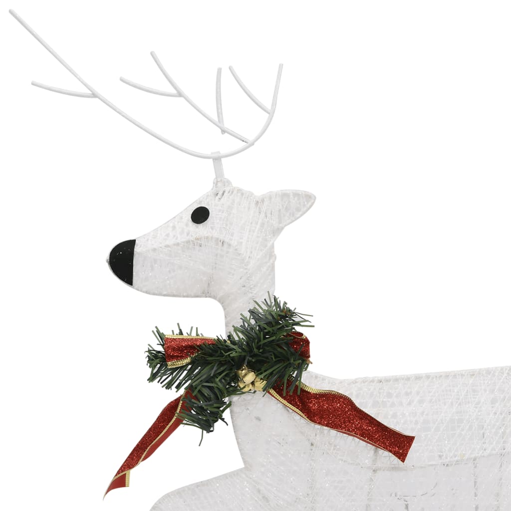 Weihnachtsdeko Rentier & Schlitten 60 LEDs Outdoor Golden