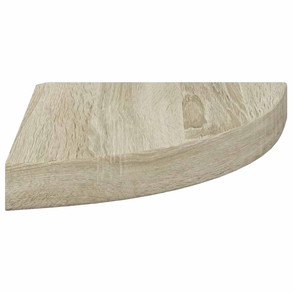 Schwebende Eckregale 2 Stk. Hochglanz-Weiß 25x25x3,8 cm MDF