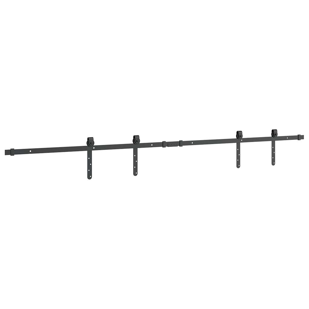 Schiebetürbeschlag Set für Schranktüren 91 cm Karbonstahl