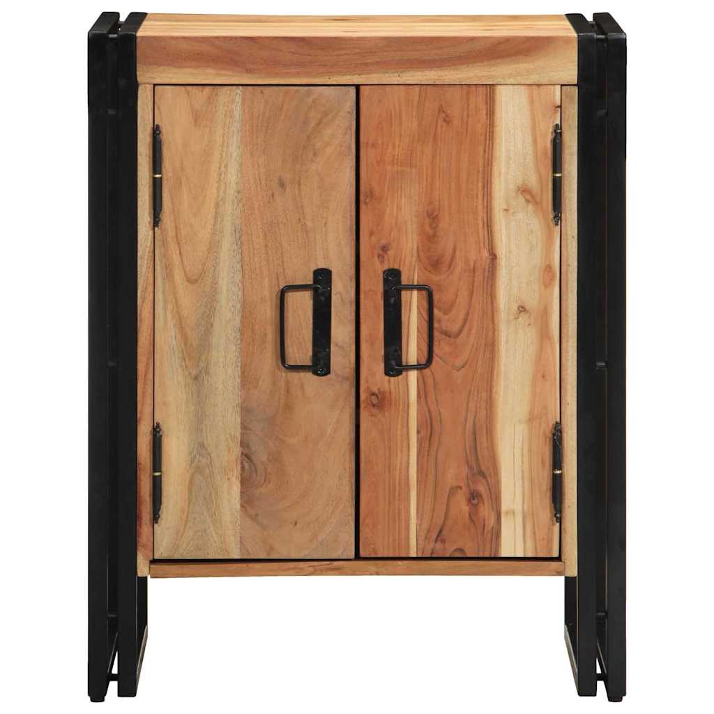 Schuhschrank mit Regal Braun 56 x 35 x 70 cm Massivholz Mango