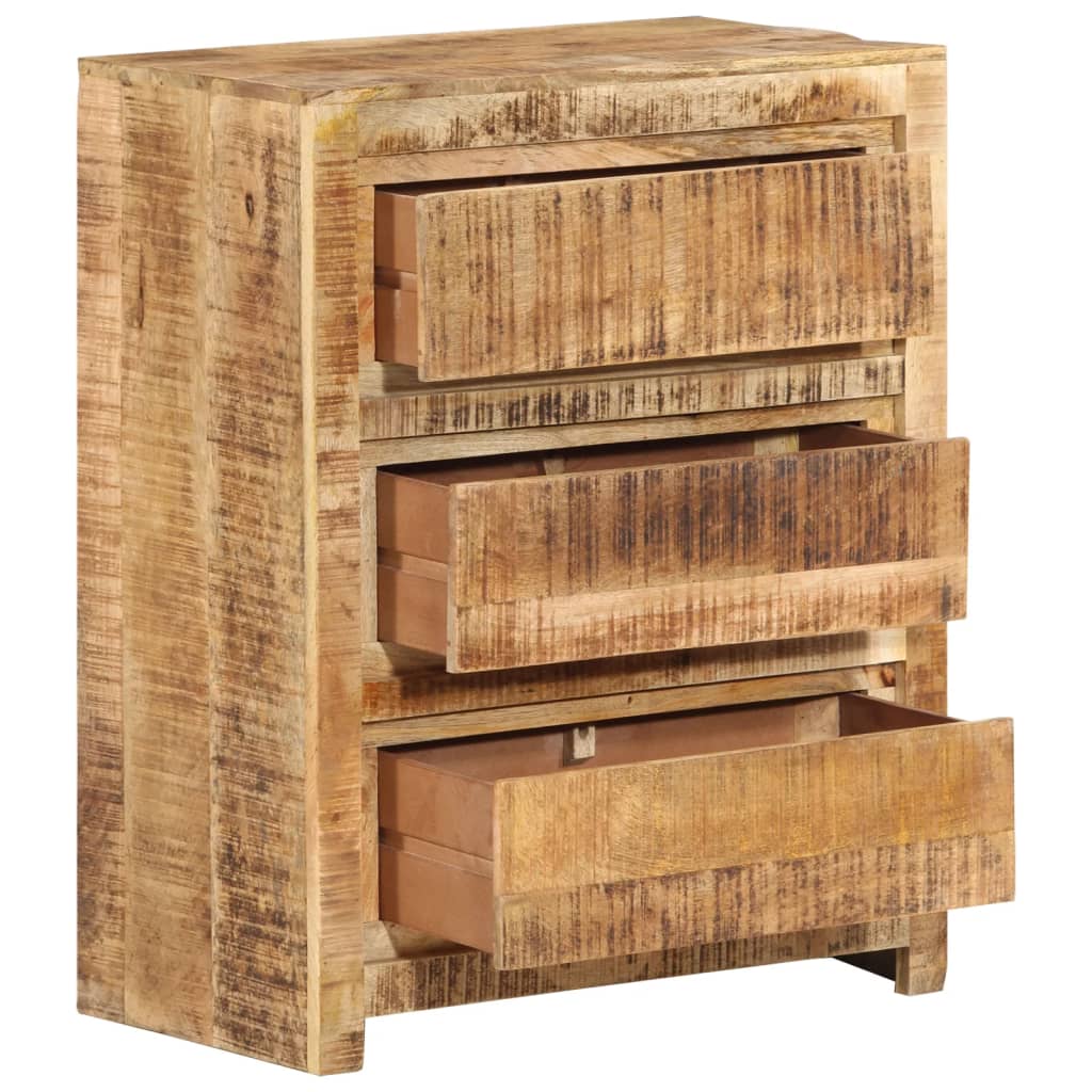 Schubladenschrank 60x33x75 cm Massivholz Akazie