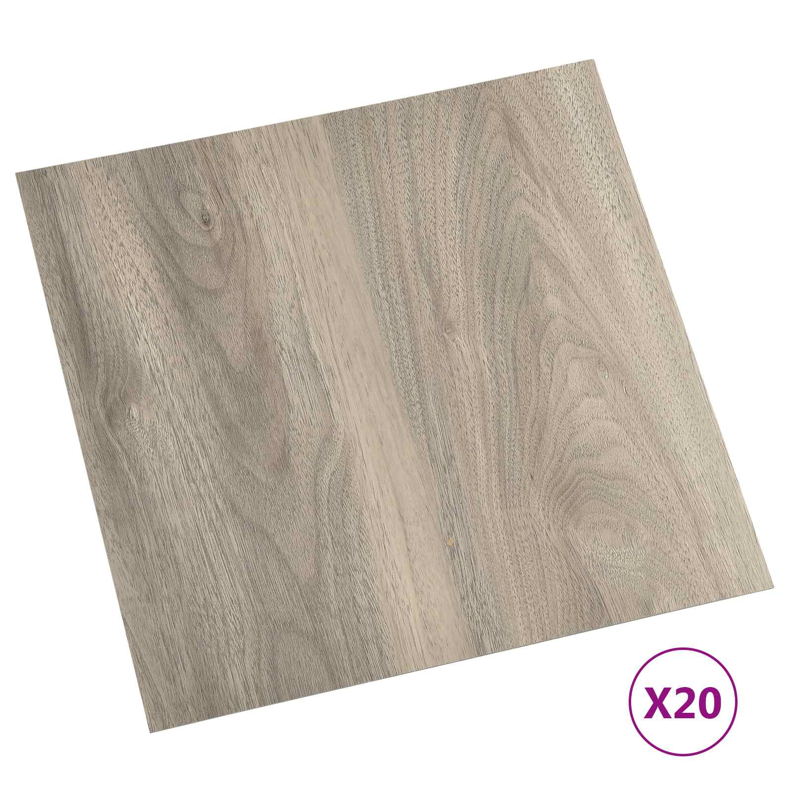Selbstklebende Bodenplanken 30,5 x 30,5 cm 20 pcs PVC Betongrau