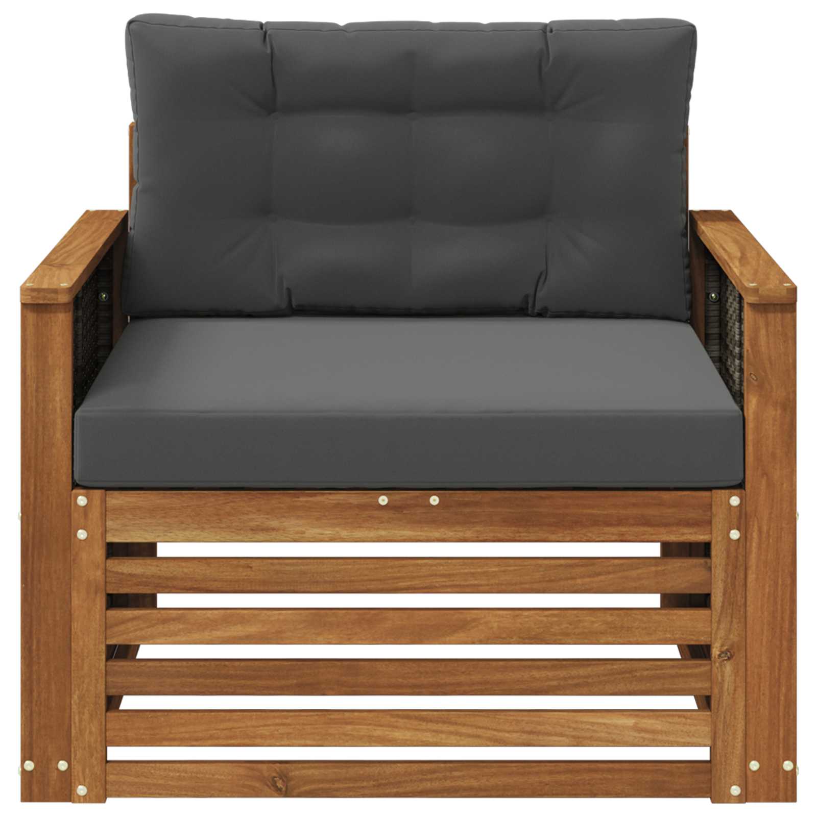 2 Stück Outdoor-Sofa Natur