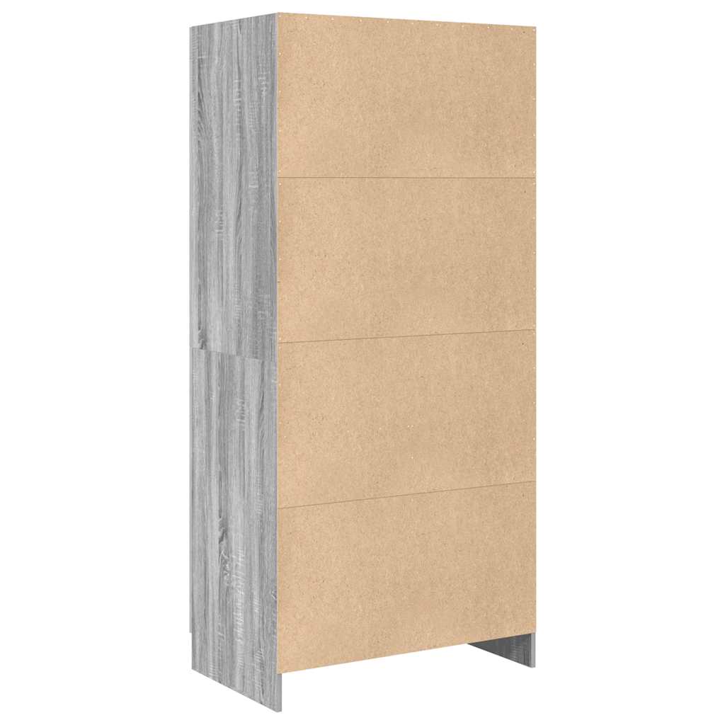 Kleiderschrank Weiß 82,5x51,5x180 cm Holzwerkstoff