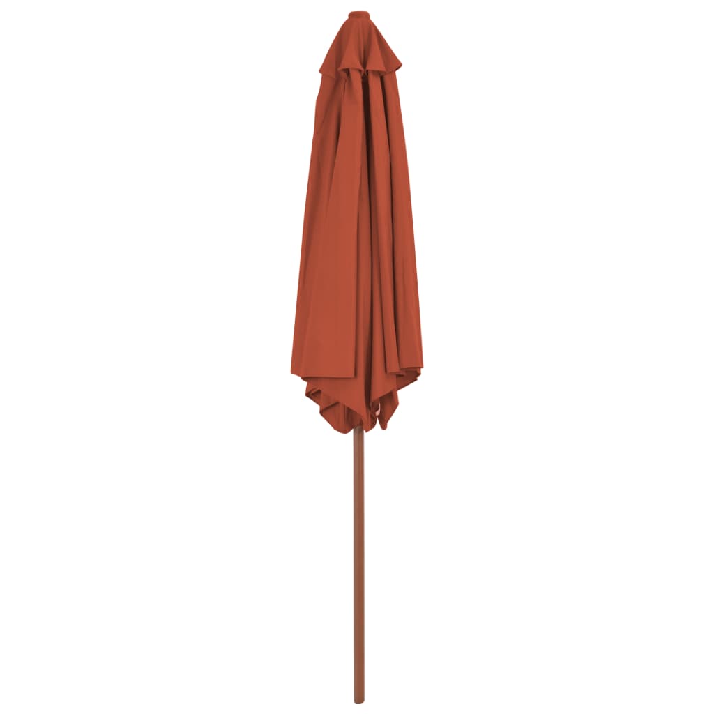 Sonnenschirm mit Holz-Mast 270 cm Blau