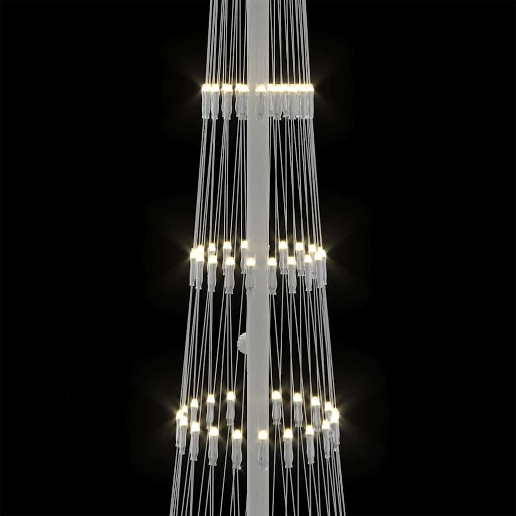 LED-Weihnachtsbaum Warmes Weiß 51 x 51 x 190 cm Metall