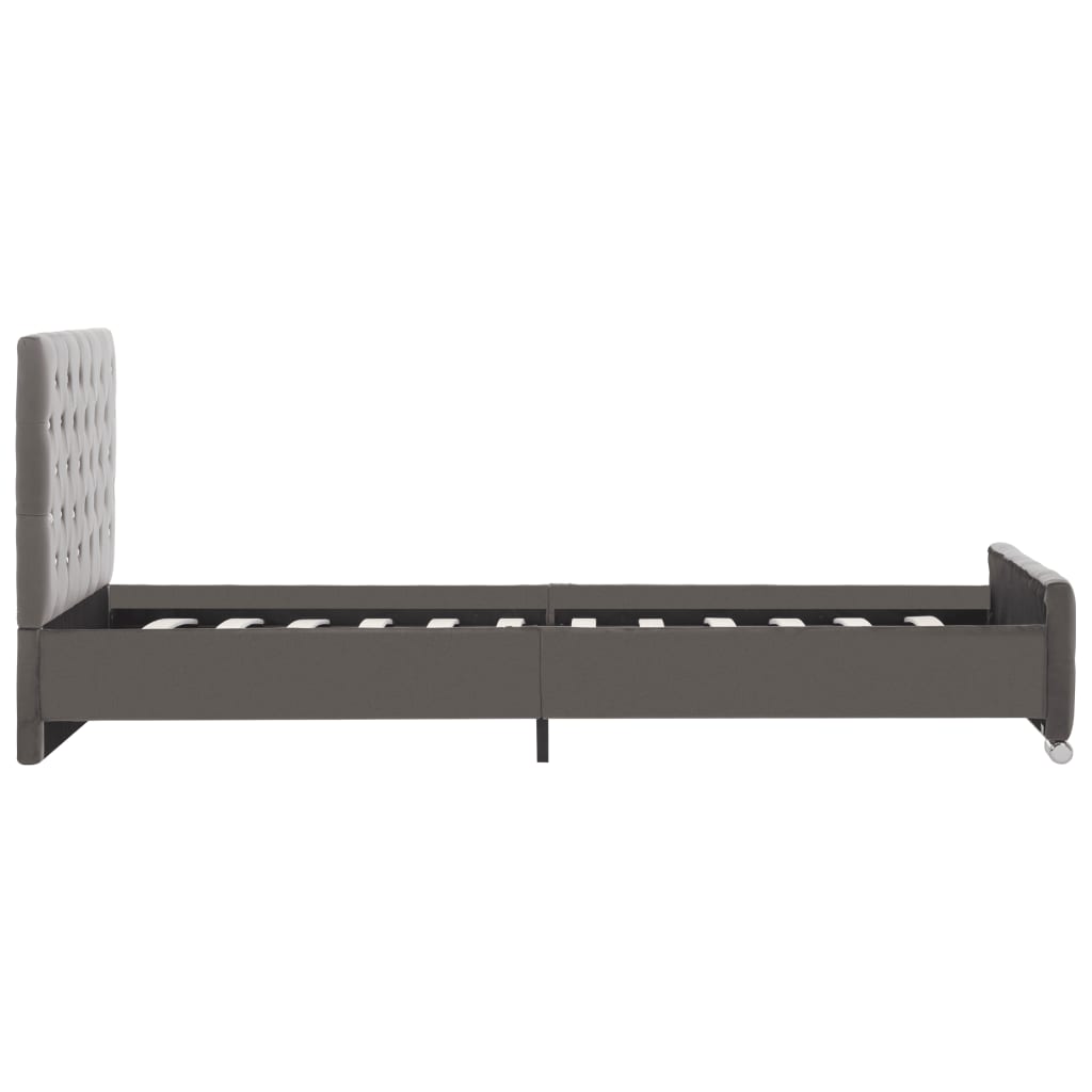 Bettgestell Grau Samt 120x200 cm
