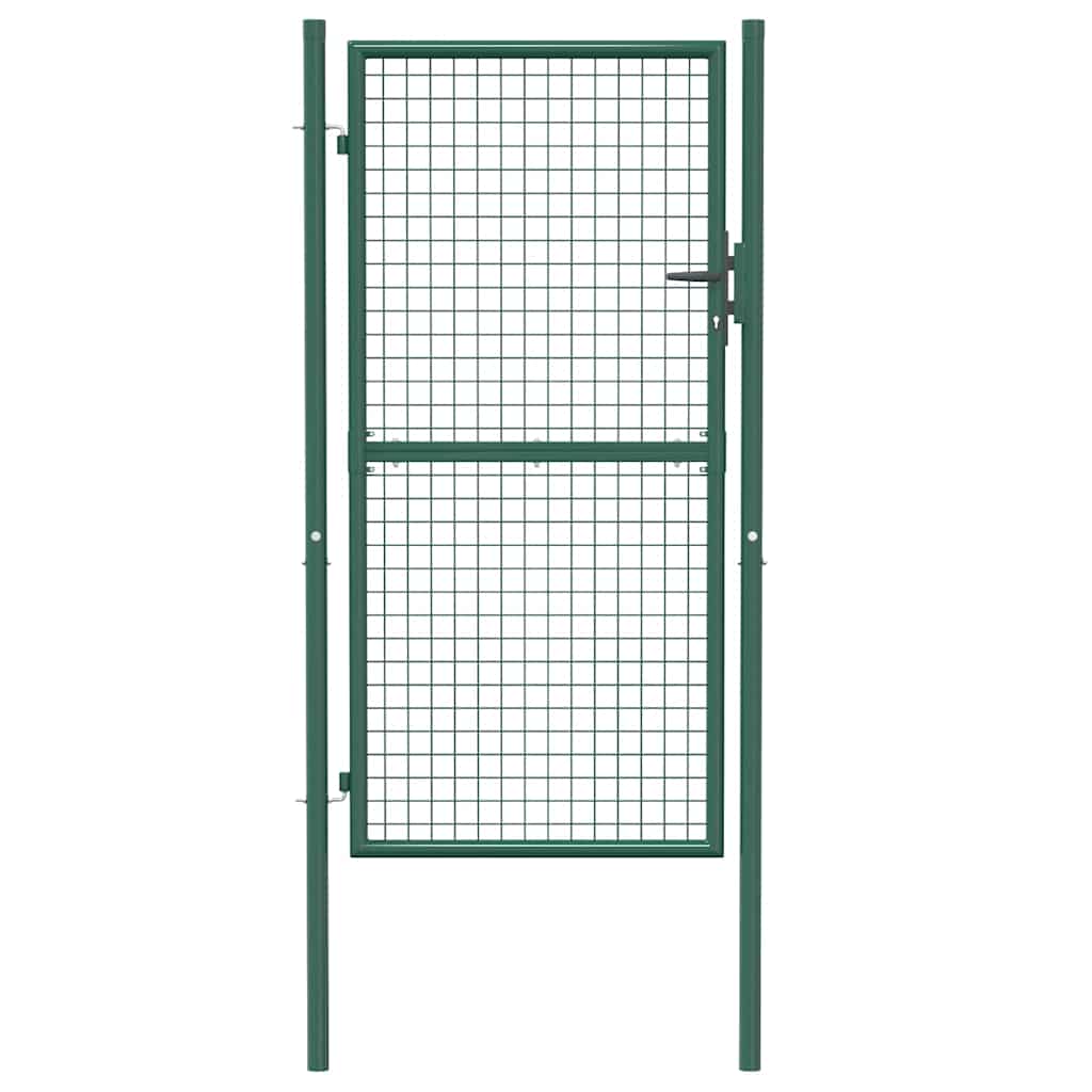 Zauntor Stahl 100x75 cm Grün