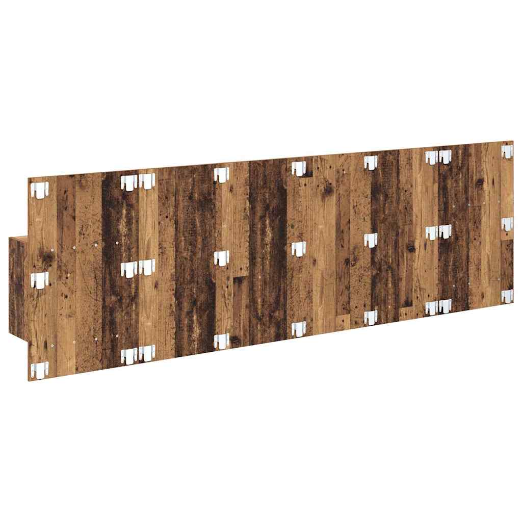 Kopfteil mit Nachttischen Weiß Holzwerkstoff