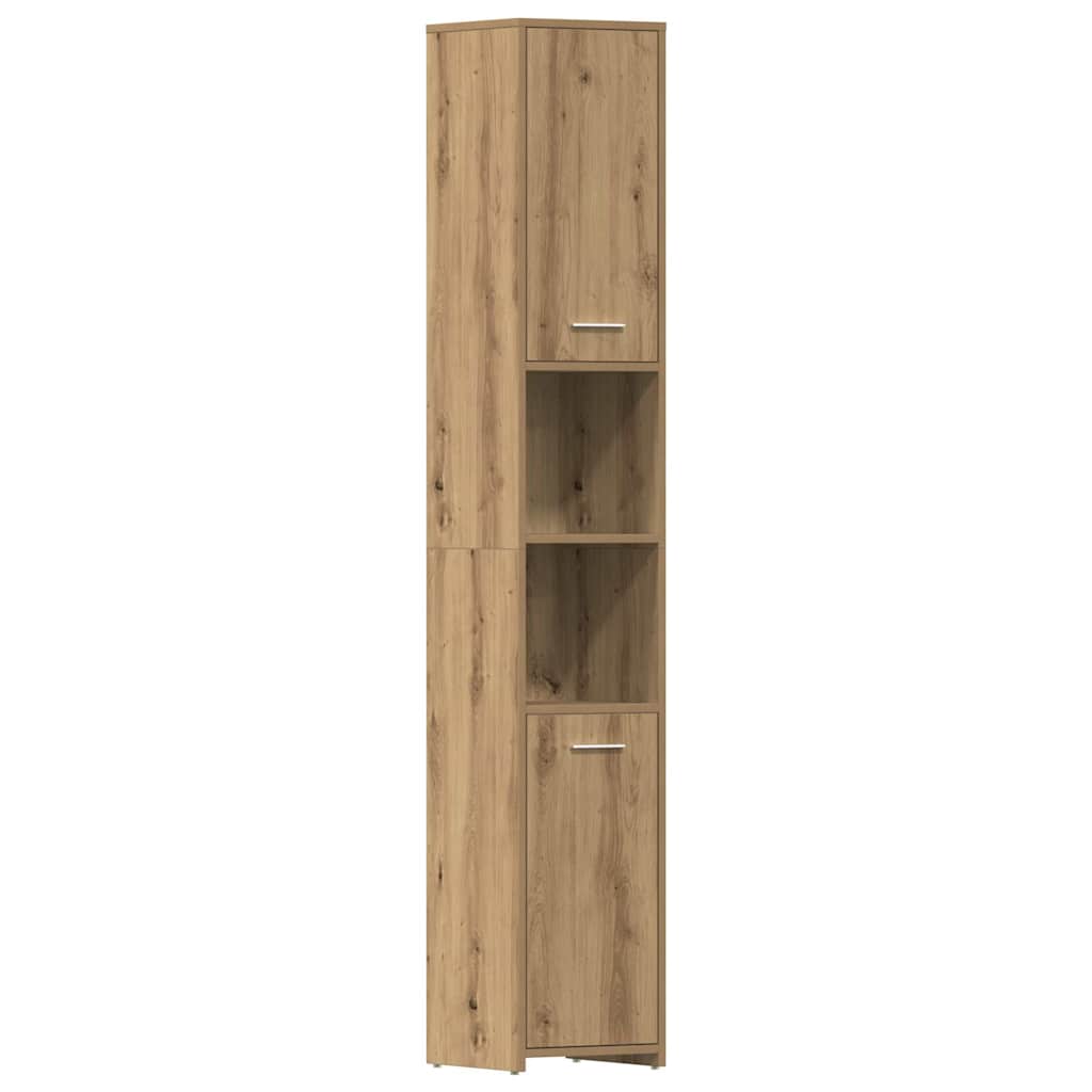 3-tlg. Badmöbel-Set Räuchereiche Holzwerkstoff
