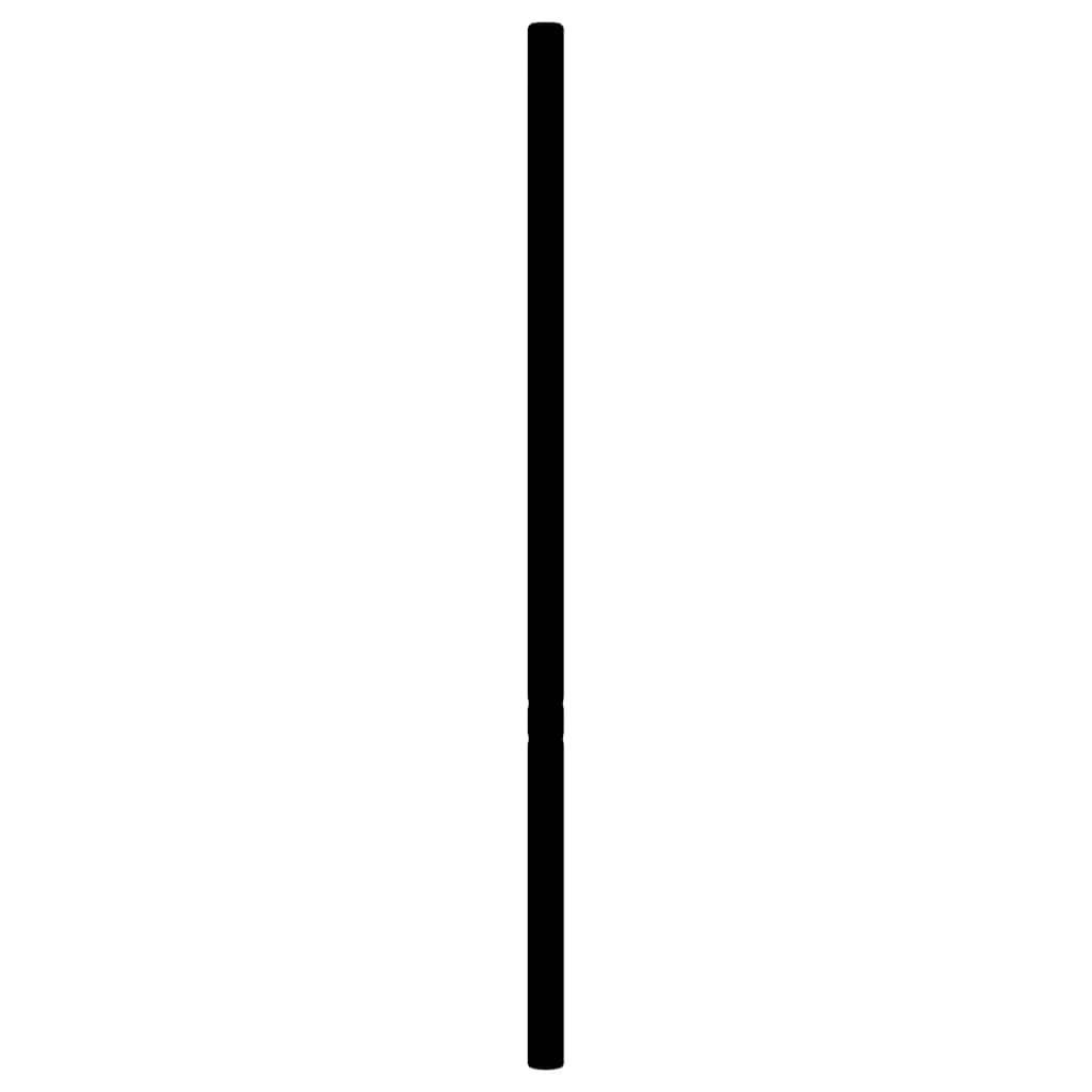 Ersatz-Kopfteil Metall Schwarz 100 cm