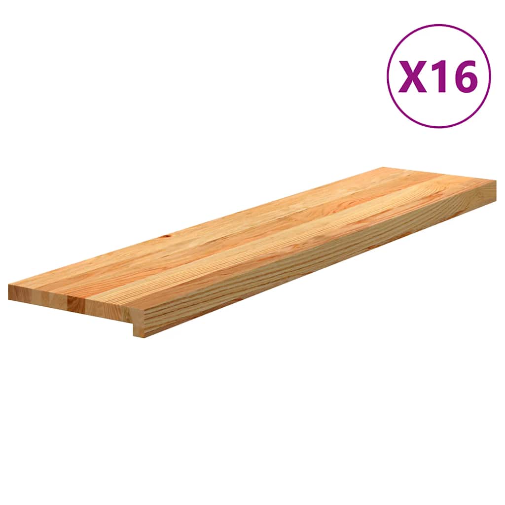 Treppenstufen 4 Stk. Unbehandelt 70x25x2 cm Massivholz Eiche