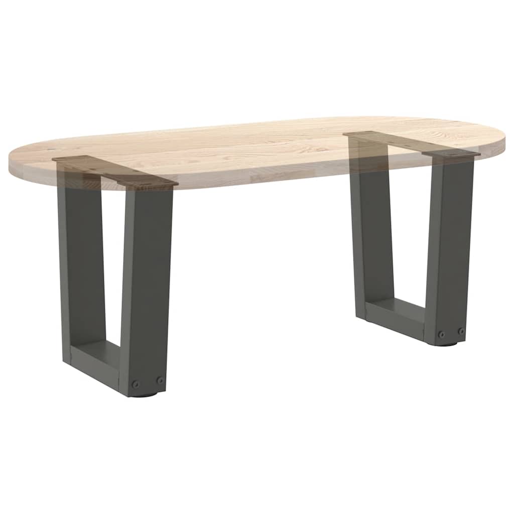Couchtischbeine V-Form 2 Stück Schwarz 30x(30-31,3) cm Stahl