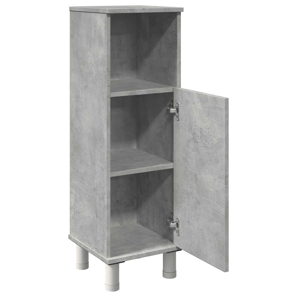 Badezimmerschrank Weiß 30x30x95 cm Holzwerkstoff