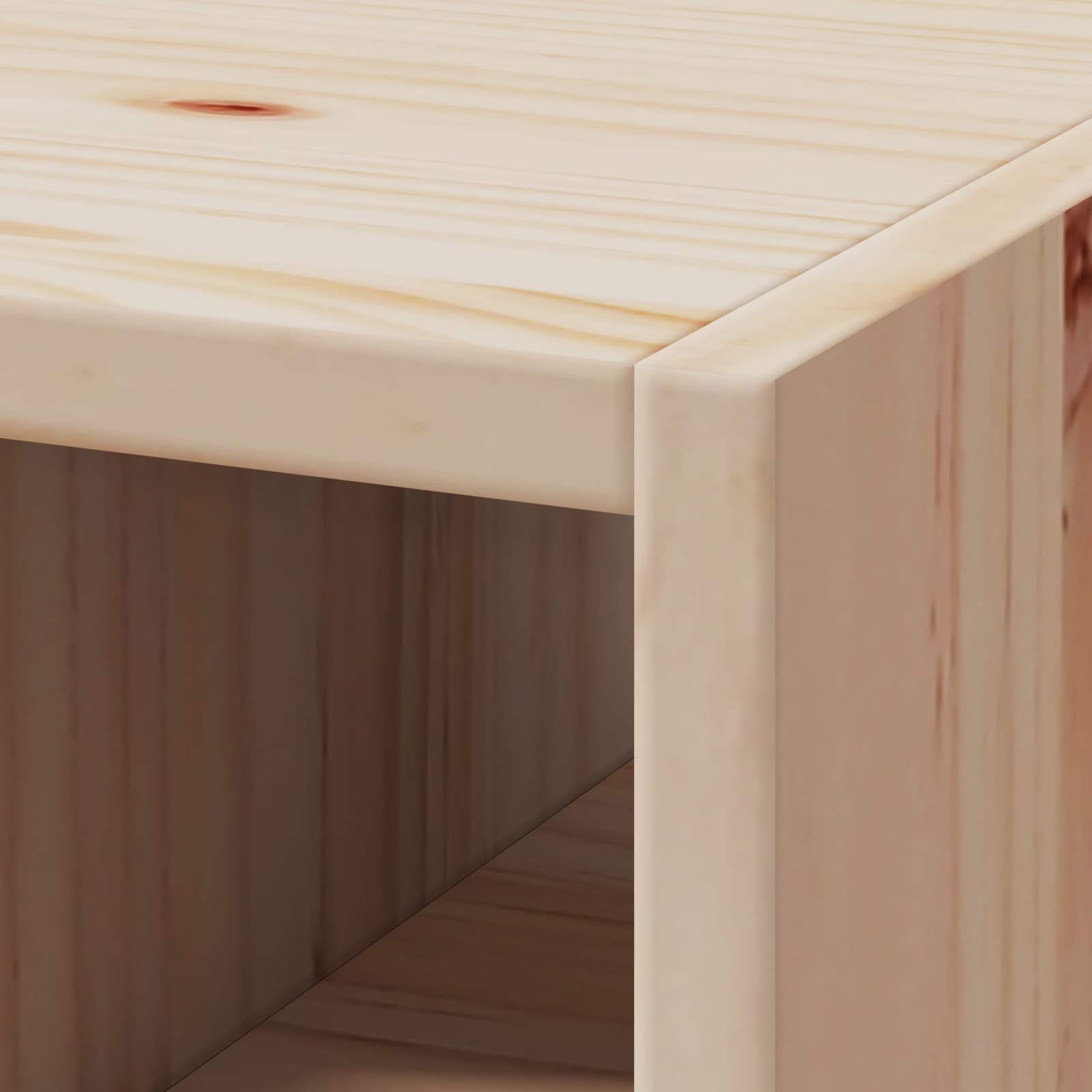 Weinschrank 56 x 25 x 56 cm Massivholz Kiefer