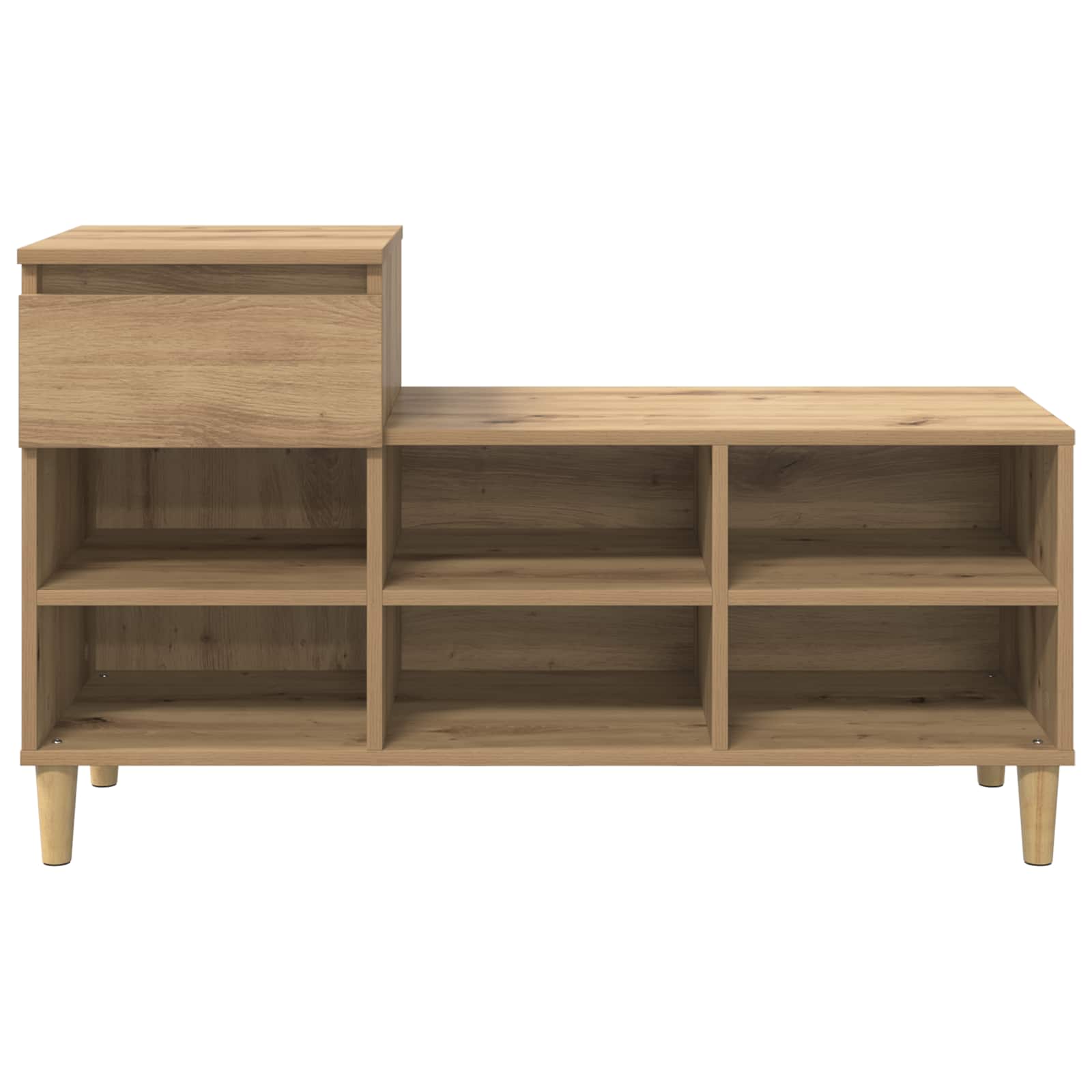 Schuhregal Weiß 102x36x60 cm Holzwerkstoff
