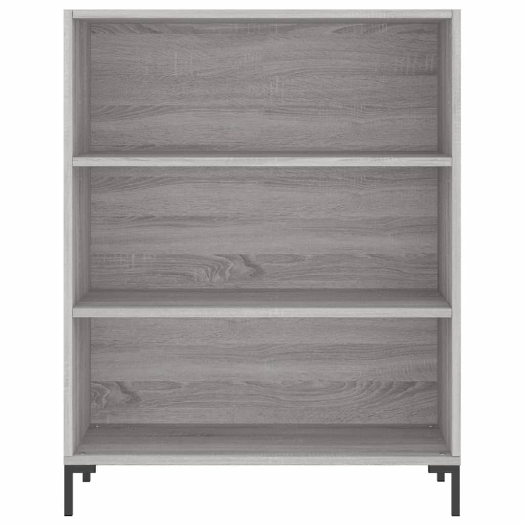 Highboard Betongrau 69,5x34x180 cm Holzwerkstoff