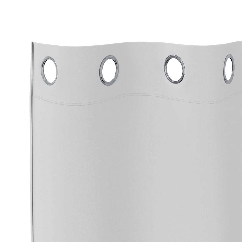Verdunkelungs-Vorhänge mit Ringen 2 pcs Beige 140 x 140 cm