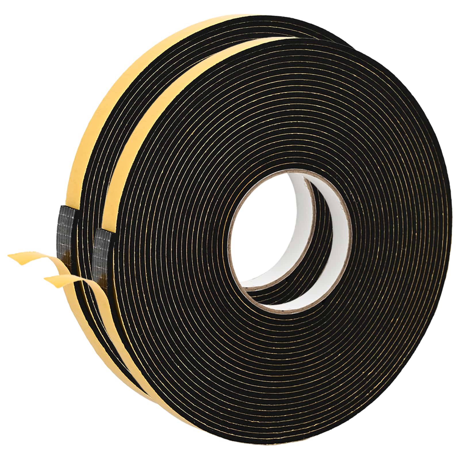 Selbstklebendes Schaumstoffband Schwarz 10mm x 10m CR-Schaum