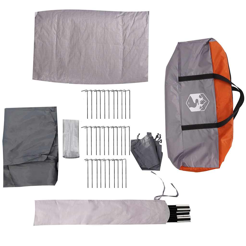 Campingzelt 5 Personen Grün Wasserdicht
