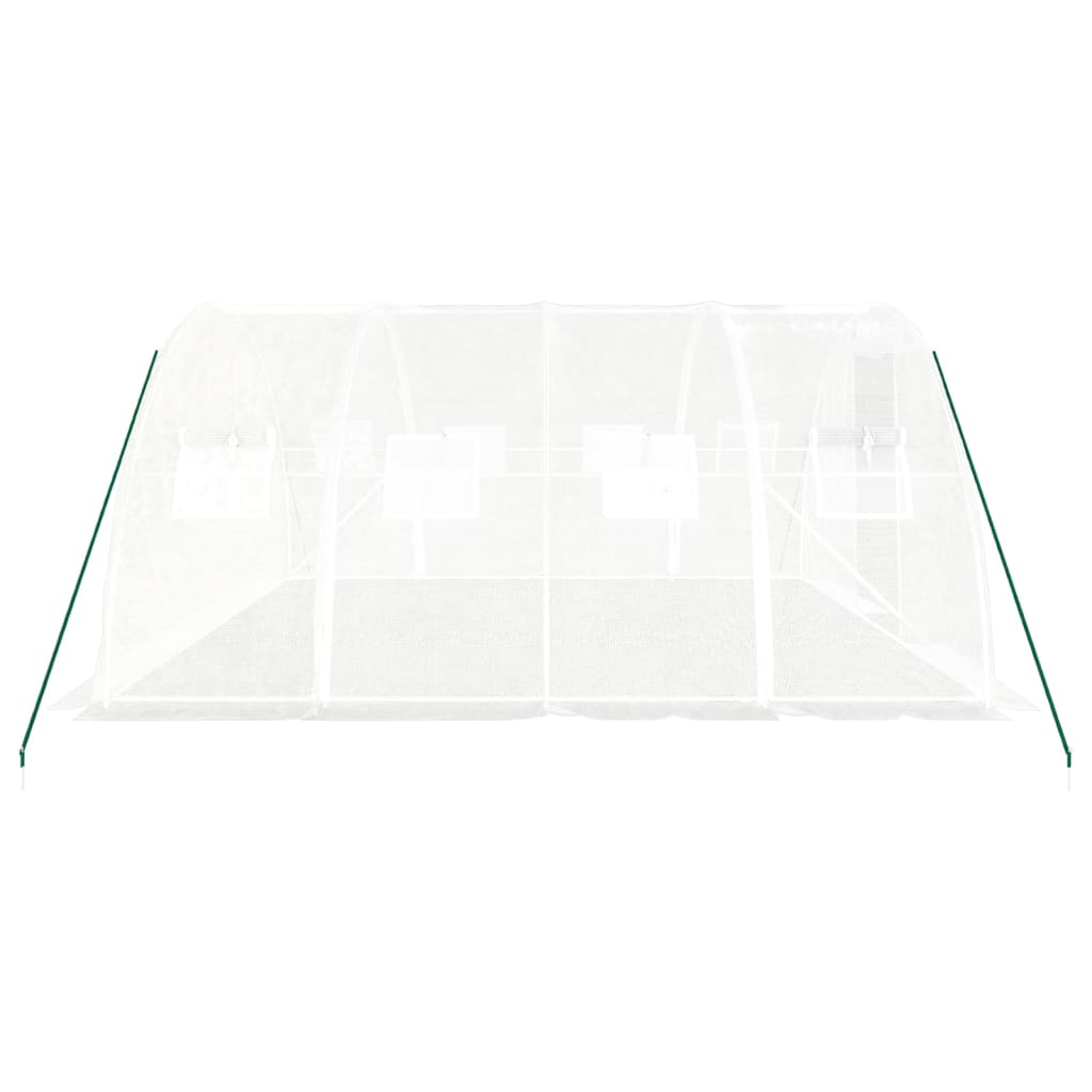 Gewächshaus mit Stahlrahmen Grün 8 m² 4x2x2 m