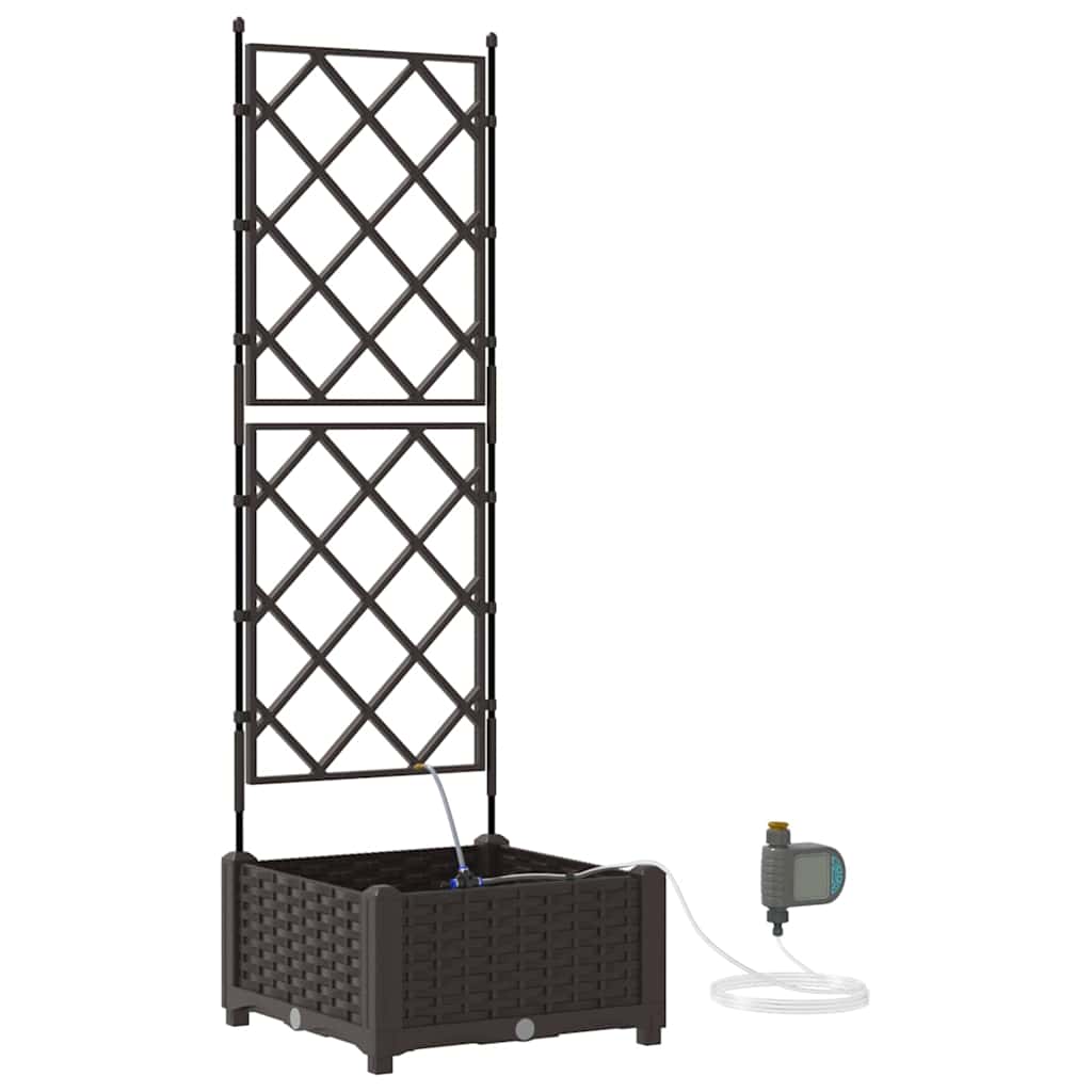 Garten-Pflanzgefäß 4 Stk. Braun 160 x 40 x 22 cm PP