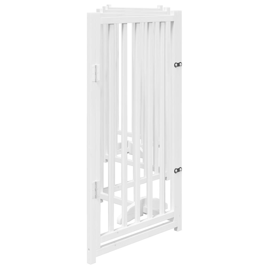 3-tlg. Hundetor Faltbar 150 cm Massivholz Tanne