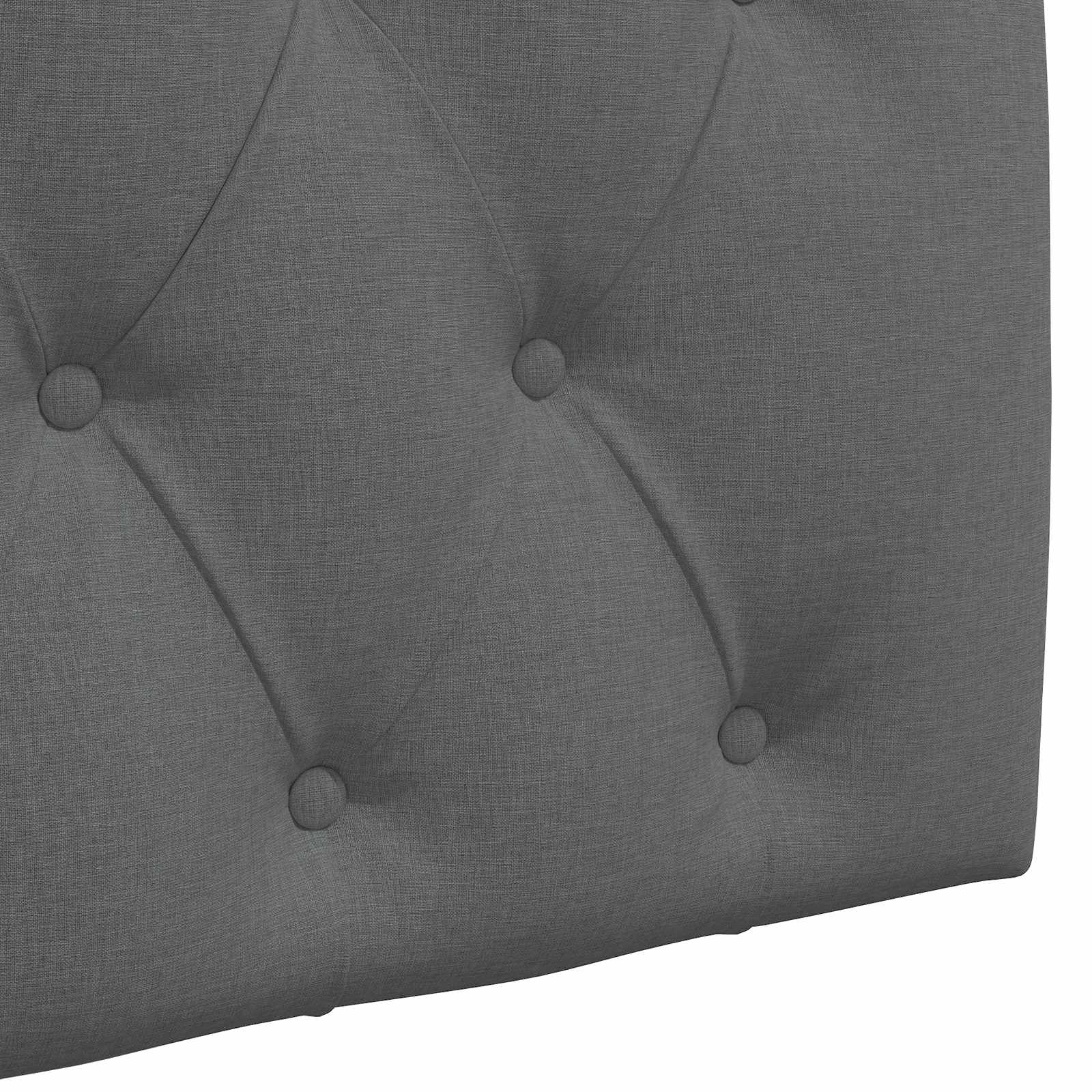 Hängendes Kopfteil Mit LED Licht Wolkengrau Stoff