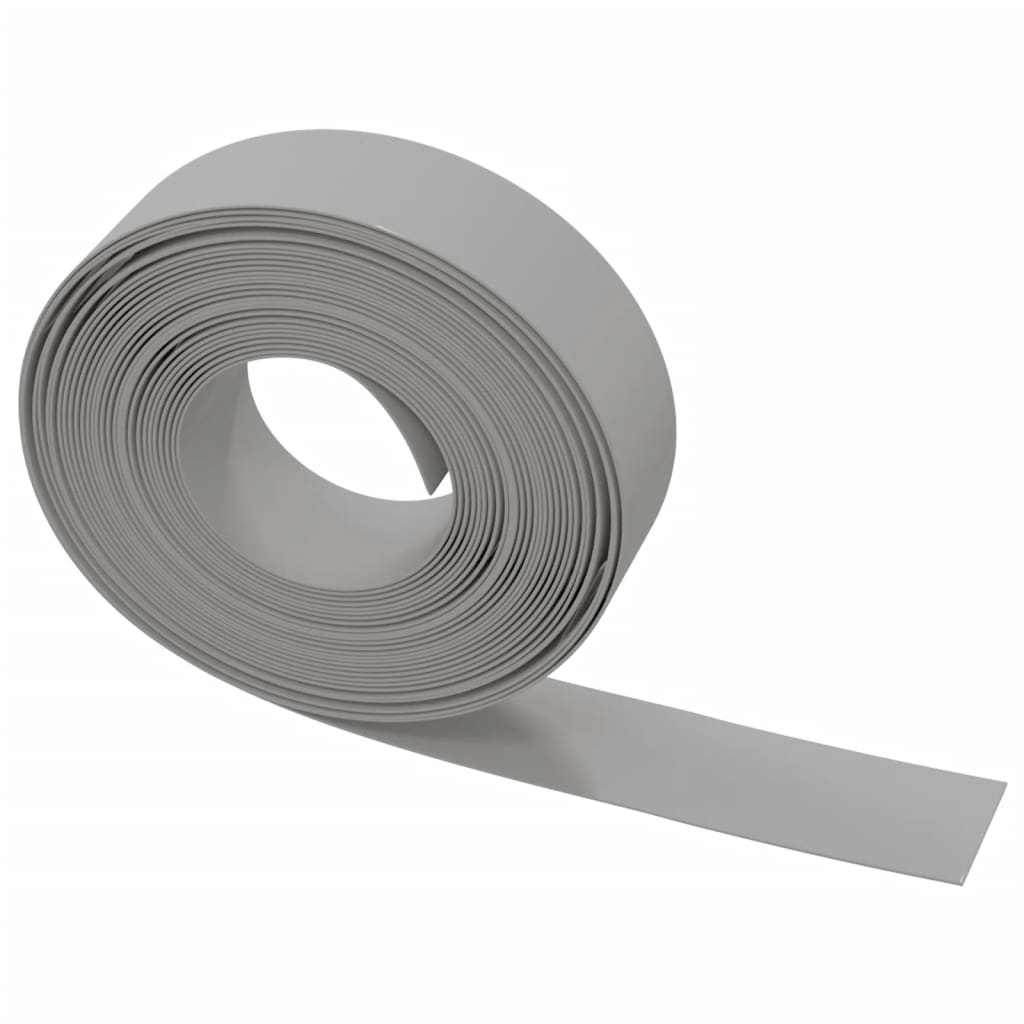 Gartenumrandung 25 m 10 cm PE Grau