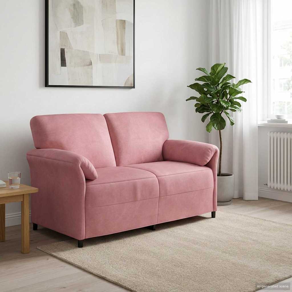 1-Sitzer Sofa Hellgrau 88 x 83 x 95 cm Samt