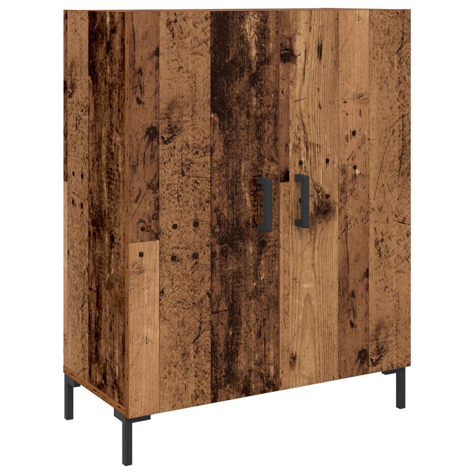 Highboard Betongrau 69,5x34x180 cm Holzwerkstoff