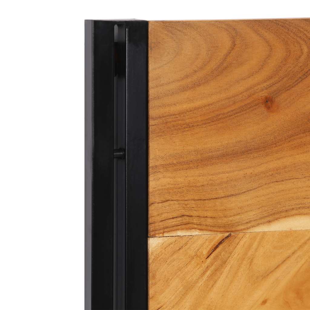 Kopfteil 100 cm Massivholz Mango und Eisen