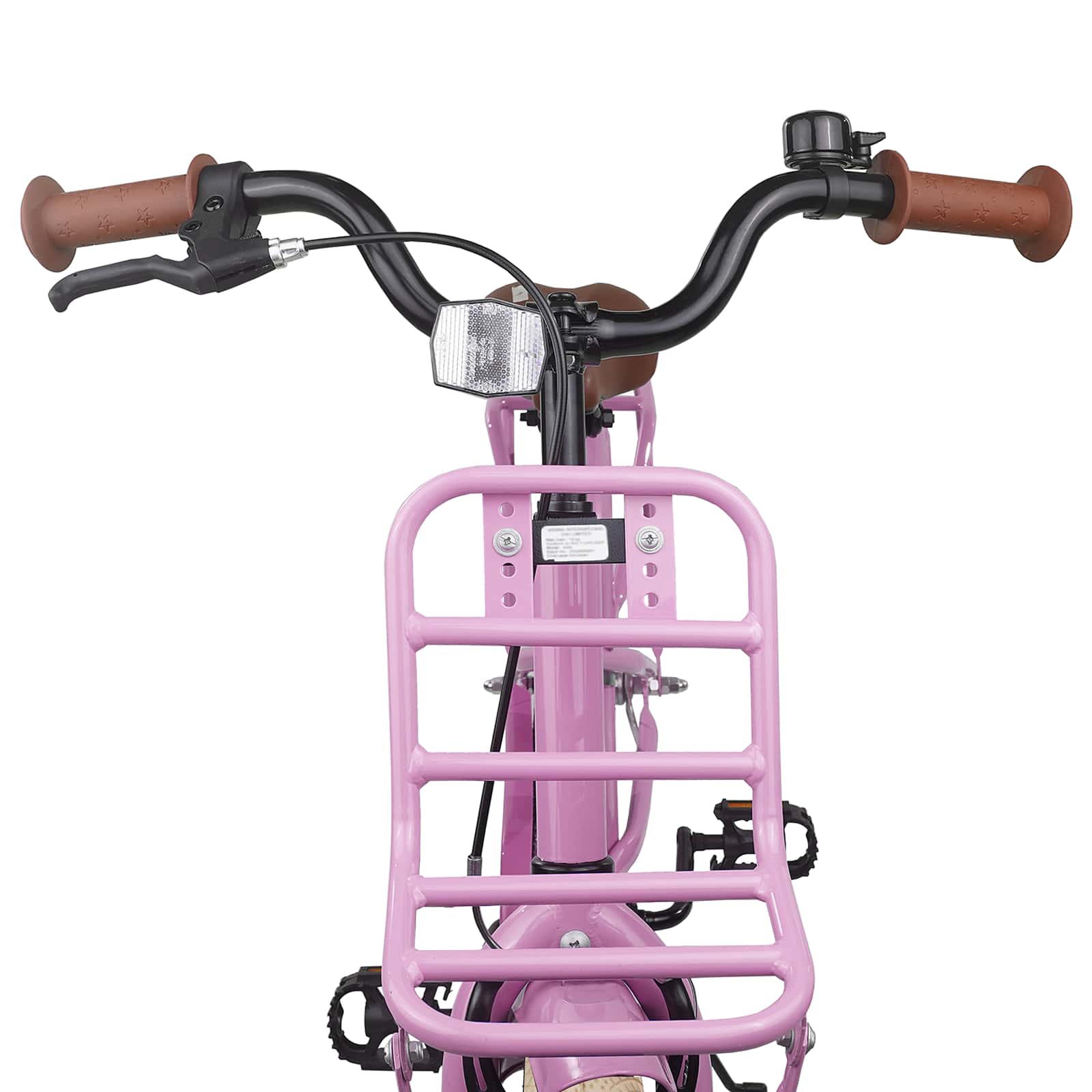 Kinderfahrrad 12 Zoll für 2-4 Jahre alt Hellrosa