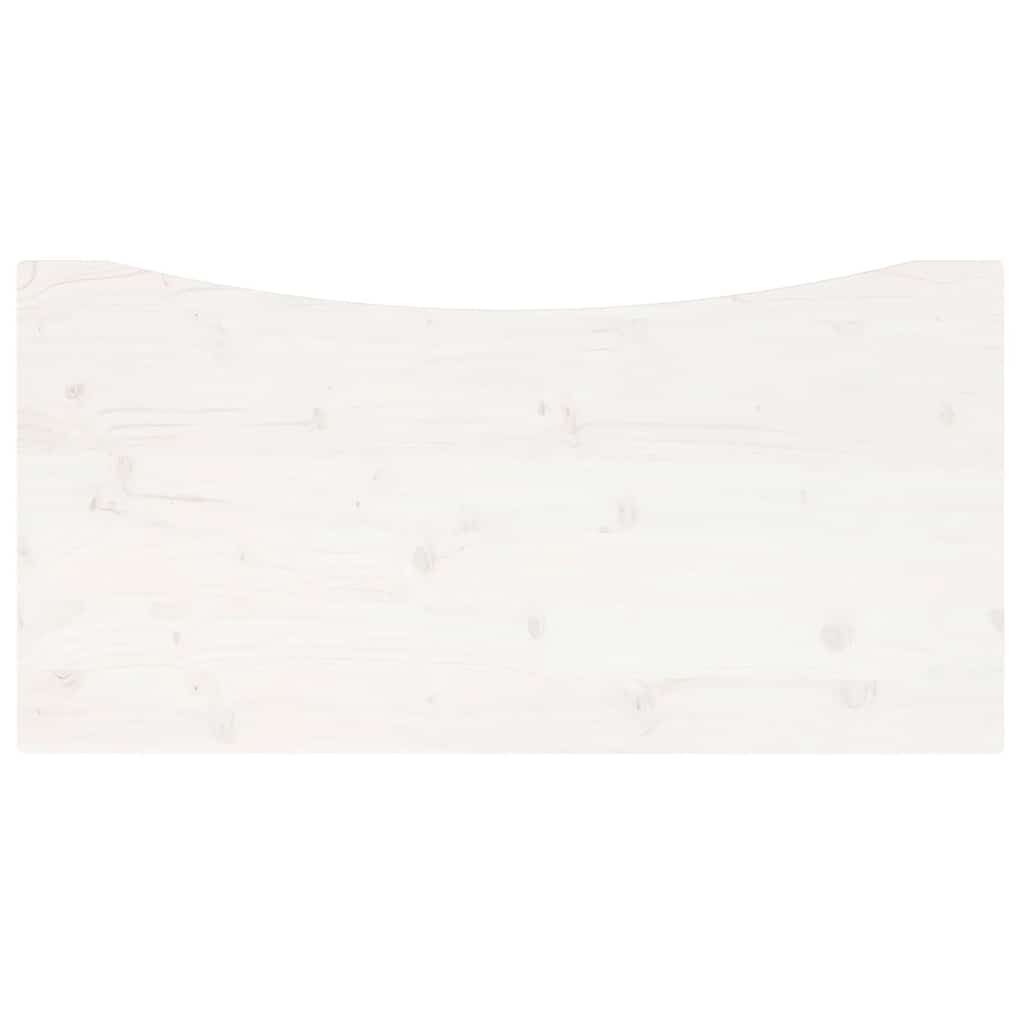 Schreibtischplatte 80x40x2,5 cm Massivholz Kiefer