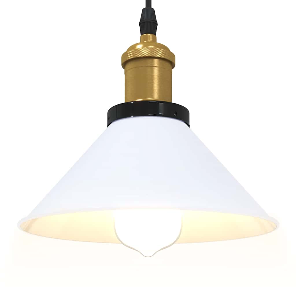 Pendelleuchte Höhenverstellbar E27 Schwarz Glänzend Ø 22 cm