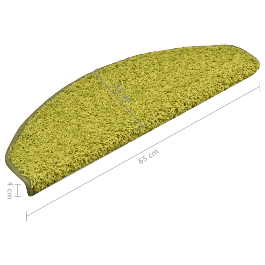 Stufenmatten 15 Stk. 56x17x3 cm Grau Halbrund