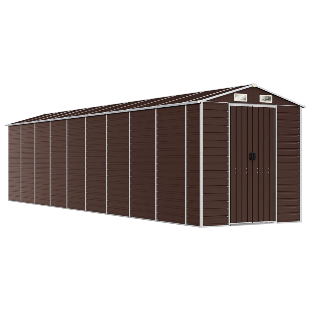 Gerätehaus Grün 191x130x198 cm Verzinkter Stahl